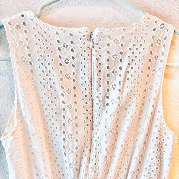 J. Crew White Eyelet Dress— Petite 00 - Picture 11 of 12